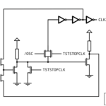 Transistor-level circuit of the OSC2 clock divider